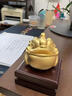 喜?？迭S銅金蟾招財(cái)擺件三足金蟬蟾蜍辦公桌面客廳開業(yè)裝飾喬遷禮物 《招財(cái)金蟬》黃銅擺件【送禮盒+ 曬單實(shí)拍圖