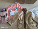 布丁哈魯【雙面穿】女童厚款毛絨棉服外套秋冬新款中大童簡(jiǎn)約休閑保暖棉衣 曬單實(shí)拍圖
