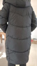 妍莉芬（yanlifen）羽絨棉服女中長(cháng)款2025年冬季新款時(shí)尚可拆卸帽加厚保暖棉衣外套 黑色 S 建議85-100斤 曬單實(shí)拍圖