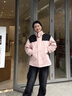西域駱駝（VANCAMEL）沖鋒衣女男三合一連帽外套秋冬抓絨夾克防風(fēng)保暖加厚滑雪服登山服 KY23658嫩粉-女【三合一可拆內膽】 L 曬單實(shí)拍圖