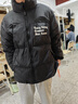 VLONE羽絨服男2025冬季新款立領(lǐng)羽絨服寬松百搭保暖外套男 黑銀大v 支持鑒定 L 曬單實(shí)拍圖