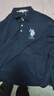 U.S. POLO ASSN.polo衫男翻領(lǐng)秋季商務(wù)休閑長(cháng)袖t恤男士美式寬松上衣 藏藍色 3XL 曬單實(shí)拍圖