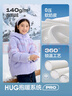 巴拉巴拉童裝兒童羽絨服女童外套冬裝寶寶大童保暖連帽甜 粉紫70030-白鴨絨 165cm (充絨量161g) 曬單實(shí)拍圖