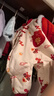 優(yōu)奇滿月寶寶衣服秋冬季嬰兒過(guò)年喜慶拜年連體衣保暖加厚百天周歲禮服 曬單實(shí)拍圖