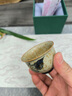 兮元記手繪青花火石紅茶杯陶瓷主人杯單杯個人專用高檔復(fù)古品茗杯 手繪青花火石花口杯禮盒裝向日葵 曬單實拍圖