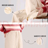 名創(chuàng)優(yōu)品（MINISO）加絨闊腿褲女秋冬季2024年新款保暖休閑女褲寬松顯瘦垂感毛呢褲子 奶茶棕(幸運花花褲標) 2XL (體重150-170斤左右) 曬單實拍圖