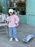 泰蘭尼斯秋季女童板鞋低幫運(yùn)動(dòng)鞋輕便幼兒園鞋防滑軟底休閑鞋白/粉30碼 曬單實(shí)拍圖