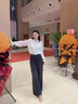 歌力思（ELLASSAY）2025春夏新款輕柔慵懶優(yōu)雅法式荷葉領(lǐng)兩件式襯衫女EWD361C00800 珠光白 S 曬單實拍圖