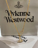 薇薇安西太后Mayfair鉚釘土星項鏈 經(jīng)典款 金色 曬單實(shí)拍圖