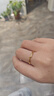 中國黃金（CHINA GOLD）黃金扭結戒指女款足金纏綿打結指環(huán)手飾教師節生日禮物送女友老婆 扭結足金戒指 約1.8g 曬單實(shí)拍圖