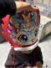迪紫兔國潮蛇帽春節(jié)蛇年頭飾兒童帽子幼兒園手工制作DIY材料包元旦禮物 蛇年新年帽子【中國紅】 曬單實拍圖