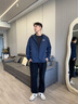EMPORIO ARMANI/阿瑪尼官方旗艦EA7/新款男女情侶款連帽健身夾克外套夏季 UB102-藏藍色 L  (推薦：150-165斤) 曬單實拍圖