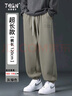 頭號(hào)青年加長(zhǎng)褲子男款春夏季衛(wèi)褲高個(gè)子190男束腳運(yùn)動(dòng)120CM休閑褲 綠 2XL 曬單實(shí)拍圖