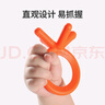 可么多么（como tomo）韓國原裝進(jìn)口嬰兒咬牙膠寶寶磨牙棒放心硅膠 寶寶玩具 橙色 曬單實(shí)拍圖