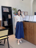 百田森 PETINSON頭層牛皮女鞋氣質(zhì)單鞋女2025春季新款工作鞋真皮方頭白色高跟鞋 米白色 35 曬單實(shí)拍圖