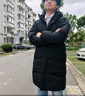 安踏（ANTA）四防科技|速暖羽絨服男士冬季中長(zhǎng)款防潑水連帽防風(fēng)加厚保暖外套 【中長(zhǎng)款-四防科技】基礎(chǔ)黑-2 可抵御溫度-30℃ 2XL 男185 曬單實(shí)拍圖