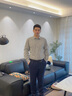 Scofield【新疆棉】男裝24年秋季新款長(cháng)袖商務(wù)休閑全棉多色襯衫 綠色 2XL (185) 曬單實(shí)拍圖