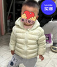 嘟嘟家【三防】兒童羽絨服冬季男女童保暖羽絨內(nèi)膽童裝外套寶寶輕薄上衣 綠色 100 曬單實拍圖