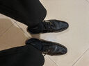 紅蜻蜓男鞋新款男士商務(wù)正裝皮鞋通勤低幫皮鞋漆皮德比鞋爸爸鞋WBA8140 黑色 39 曬單實(shí)拍圖