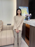 莫代爾2025年新款情侶睡衣女春秋季100%純棉長(zhǎng)袖圓領(lǐng)套裝男士季家居服 CX522情侶裝兩套價(jià) M 女，男L 曬單實(shí)拍圖