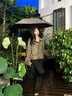 派吉鯊美式復古軍綠色仿麂皮絨夾克厚外套女初秋冬季2025新款翻領(lǐng)棒球服【軍綠色】【美拉德穿搭/小香風(fēng)/M 90-100 曬單實(shí)拍圖