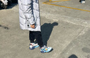 哈比熊（HOBIBEAR）童鞋兒童運動鞋春秋網(wǎng)面男童跑步鞋輕便女童鞋511128深藍(lán)白35碼 曬單實拍圖