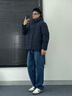 Scofield【防水90鵝絨】男裝24年冬季新款時尚休閑保暖連帽羽絨服 藏青色 L (175) 曬單實拍圖