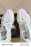 阿迪達斯 （adidas）椰子鞋三葉草男鞋女鞋椰子350 Yeezy Boost透氣跑步鞋 HQ6316 白 冰淇淋2.0 42 曬單實(shí)拍圖