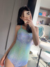 普拉施（PULASSI）顯瘦泳衣女連體三角高級感專業(yè)競速2025新款爆款京東自營旗艦店 曬單實(shí)拍圖