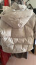 波司登（BOSIDENG）羽絨服女短款連帽加厚新國標(biāo)90絨商場同款寬松休閑外套 蓮霧灰8984 S 160/84A 體重約110-130斤 曬單實(shí)拍圖