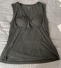 nest designs女士孕產(chǎn)全周期春夏彈力哺乳內衣背心產(chǎn)后吊帶上衣 哺乳背心-帶胸墊（炭筆灰） L 曬單實(shí)拍圖