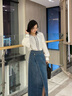 歌力思（ELLASSAY）【博主同款】25春夏新款精致刺繡民族風(fēng)情慵懶襯衫女EWB362C01200 純凈白 XS 曬單實(shí)拍圖