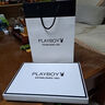 花花公子（PLAYBOY）男士圍巾冬季針織加厚保暖抗寒防風(fēng)圍脖送男友生日禮物圍脖禮盒裝 酒紅【禮盒裝】 曬單實(shí)拍圖