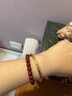 BJYL新中式吉言手鐲女古法實(shí)心開(kāi)口仿沙金手鏈鐲子手環(huán)飾品禮物送女友 吉言鈴鐺福字手鐲（可調節） 曬單實(shí)拍圖