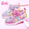 芭比童鞋女童跑步鞋冬款加絨公主風(fēng)女孩高幫板鞋運動(dòng)鞋DA5220粉色28碼 曬單實(shí)拍圖