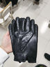 皮爾卡丹真皮手套男士【純山羊皮】冬季加絨保暖戶(hù)外防風(fēng)可觸屏手套 曬單實(shí)拍圖