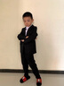 G.DUCKKIDS童裝兒童西裝套裝帥氣男童主持人禮服鋼琴演出服男孩花童西服外套 外套褲子 130 建議身高120-130cm7-8歲cm 曬單實(shí)拍圖