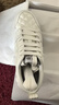 哥弟真的好（GIRDEAR）女鞋牛皮拼布小香菱格厚底休閑鞋女AX12229 白 37 曬單實(shí)拍圖