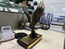莫尼森  MOREISAN 黃銅老鷹擺件工藝品大展宏圖客廳辦公室桌面裝飾品擺件開(kāi)業(yè)禮品 大展宏圖小號(hào) 曬單實(shí)拍圖