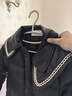 笛莎（DEESHA）童裝女童輕盈舒適羽絨服2024冬季新款兒童簡約氣質(zhì)香風輕薄羽絨服 黑色 120 曬單實拍圖