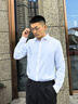 沙馳SATCHI男裝長(zhǎng)袖襯衫秋季新款商務(wù)正裝抗皺免燙白色襯衣男 漂白 41 曬單實(shí)拍圖