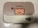 赫珮316不銹鋼小學(xué)生飯盒帶湯碗學(xué)校用兒童餐盤(pán)可微波爐分格餐盒 赫赫熊飯盒【四格套裝+姓名貼】 曬單實(shí)拍圖