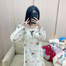 另約帶胸墊睡裙女士春秋冬季長(cháng)袖甜美可愛(ài)公主2025新款春秋大碼家居服 2237 害羞熊 2XL 曬單實(shí)拍圖