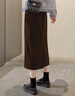 絲柏舍開(kāi)叉半身裙2025秋裝新款女裝時(shí)尚簡(jiǎn)約寬松顯瘦中長(cháng)裙 曬單實(shí)拍圖