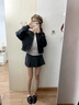 俞兆林卡其色毛呢棒球服短外套女秋季2025新款小個(gè)子短款感氣質(zhì)夾克 灰色外套 S 【建議90斤以內(nèi)】 曬單實(shí)拍圖