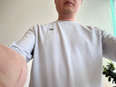 KOLON SPORT/可隆抓絨長袖 男子秋冬戶外休閑衣保暖抗菌圓領(lǐng)T恤上衣 LHRT4WN123-LG 淺灰色 L (175/96A) 曬單實(shí)拍圖