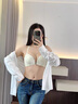 CA BRIDA輕奢品牌女士內(nèi)衣女小胸聚攏性感蕾絲調(diào)整顯大無鋼圈美背前扣文胸 蜜桃粉 70A /32A 曬單實(shí)拍圖