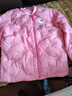 Hello Kitty兒童羽絨服女童羽絨內膽秋冬學(xué)生白鴨絨外穿輕薄保暖3281玫紅140 曬單實(shí)拍圖