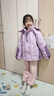 G.DUCKKIDS童裝兒童沖鋒衣三合一女童夾棉外套秋冬季中大童防風(fēng)保暖加厚風(fēng)衣 紫色7122（三合一款） 130 建議120-130cm7-8歲 曬單實(shí)拍圖