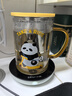 摩登主婦mototo熊貓泡茶杯家用玻璃杯子女新款2025水杯茶水分離杯 mototo茶水分離杯-黃色，420ML 產(chǎn)品規(guī)格見(jiàn)圖二 曬單實(shí)拍圖